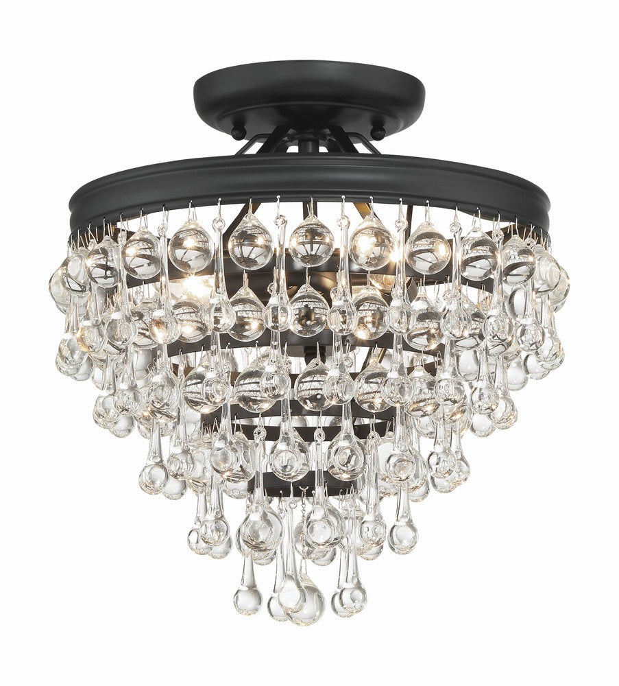Flush Mounts-Crystorama-130_Ceiling