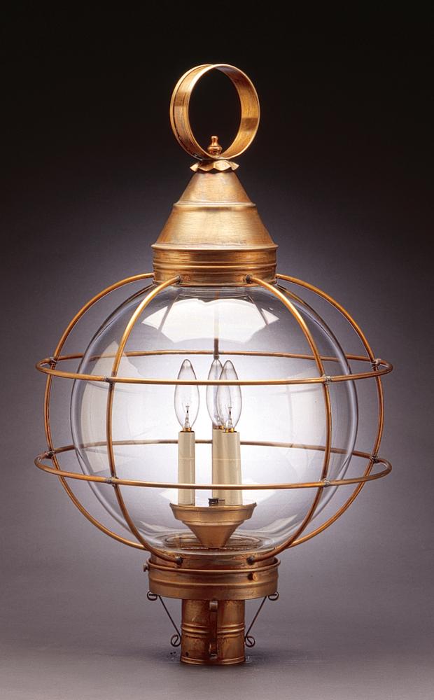 Caged Round Onion Outdoor Post Lantern 2863