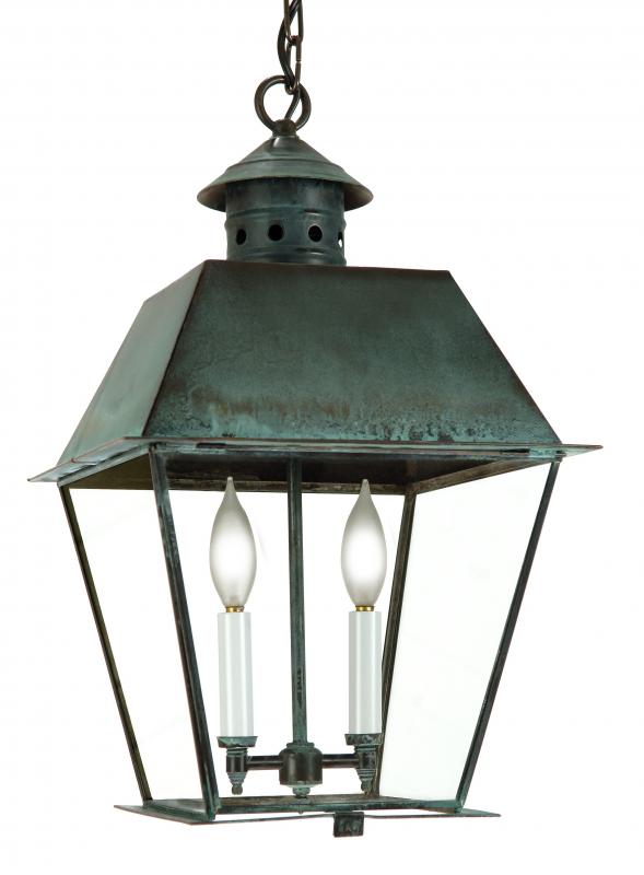 3452 Essex Large 13.5" W Hanging Outdoor Lantern with Metal Top