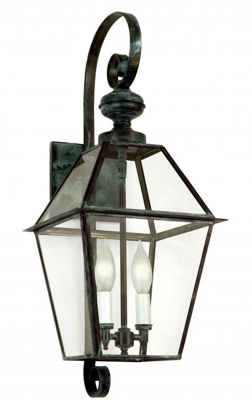 4021 Essex Large 11.75"W Outdoor Wall Lantern Glass Top