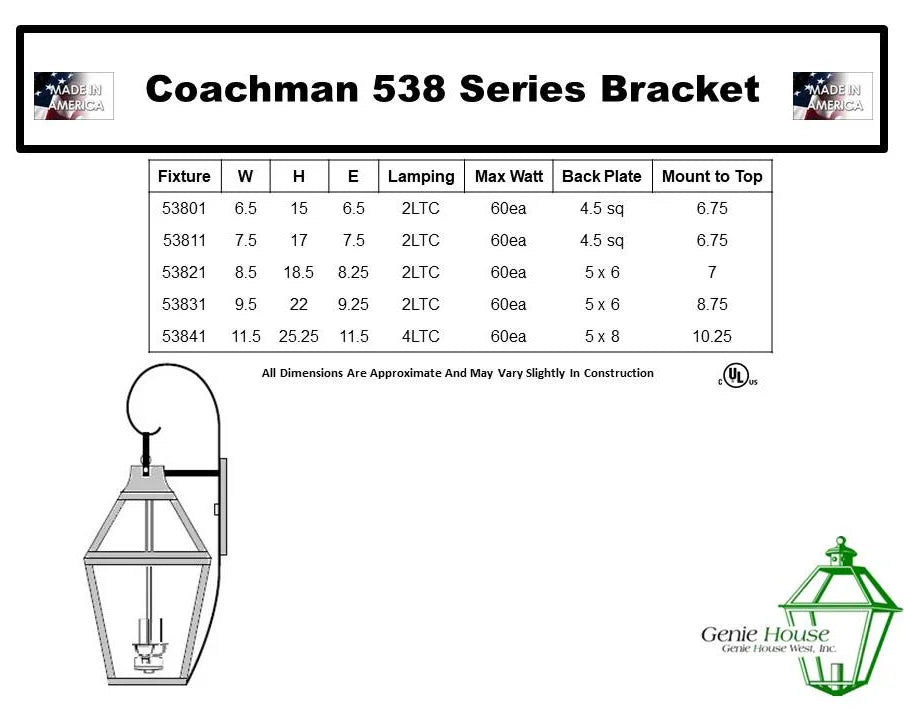 Coachmen Outdoor Wall Lantern 53831