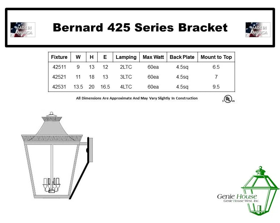 Bernard Outdoor Wall Lantern 42511