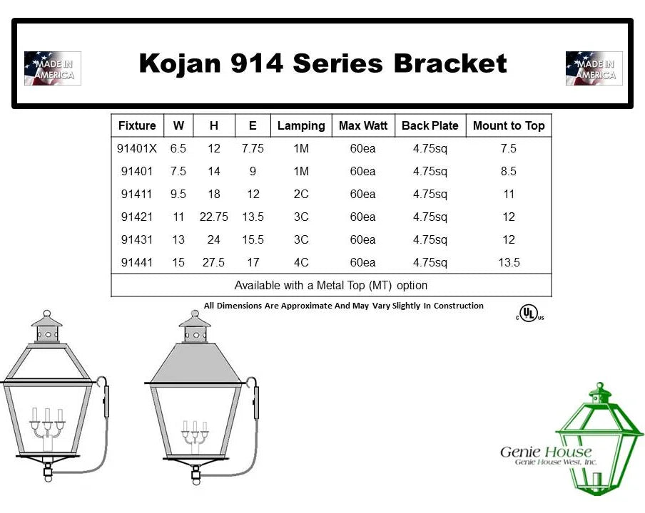 Kojan Outdoor Wall Lantern 91421