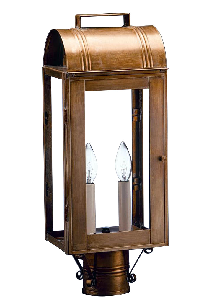 Livery Culvert Top Outdoor Post Lantern 8033