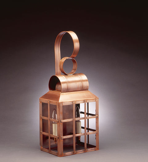 Lynn Culvert Top H Bars Outdoor Wall Lantern 8131