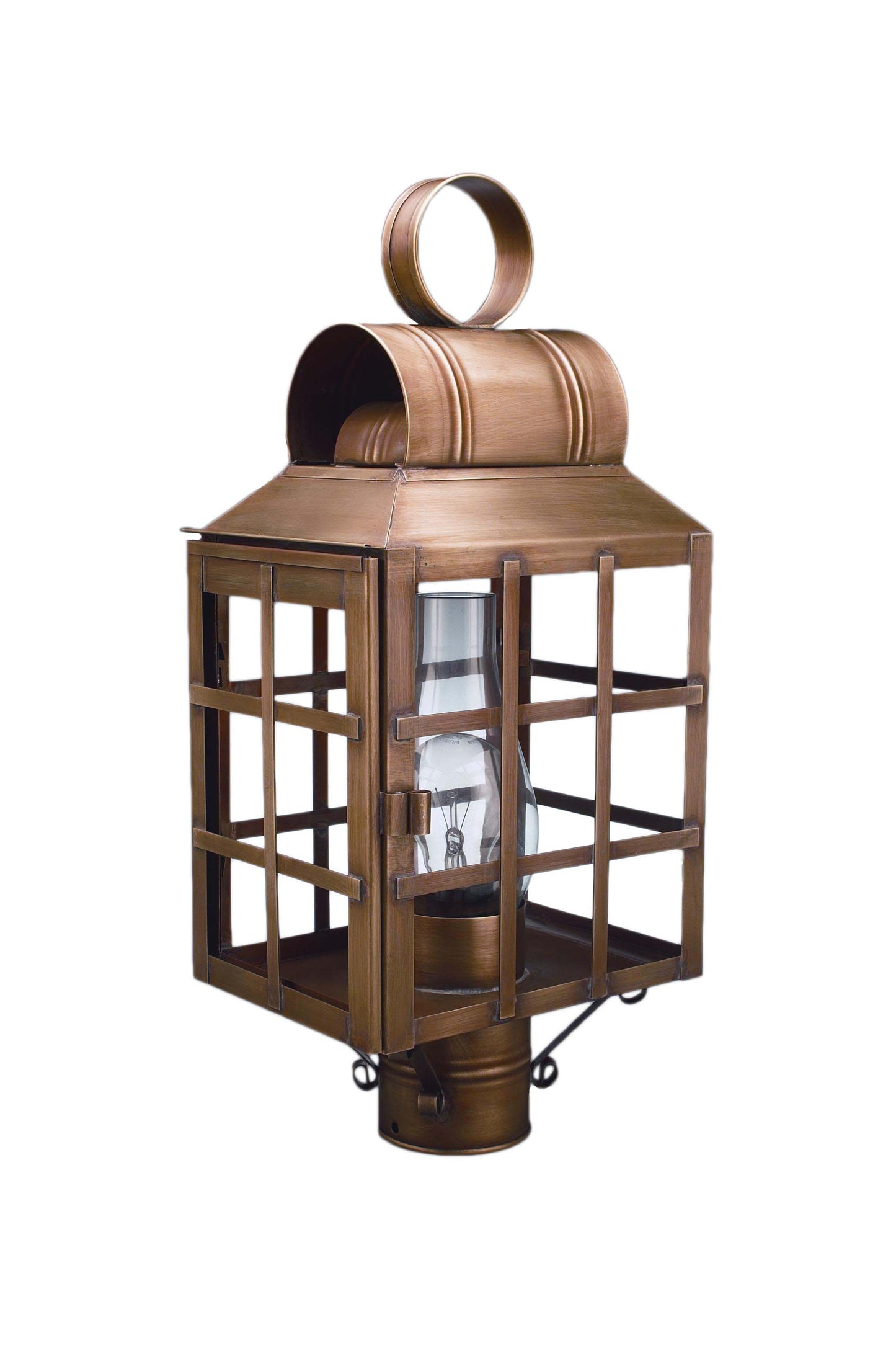 Lynn Culvert Top H Bars Outdoor Post Lantern 8133