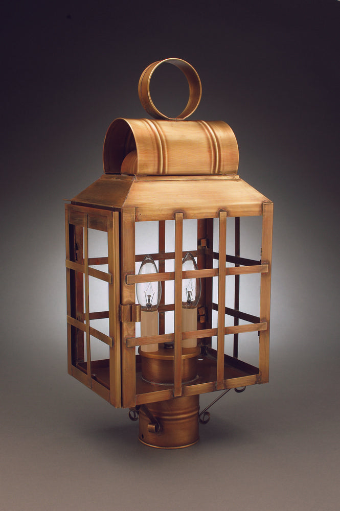 Lynn Culvert Top H Bars Outdoor Post Lantern 8133