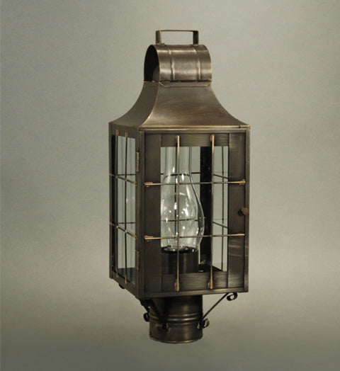 Livery Culvert Top H Rod Outdoor Post Lantern 9233