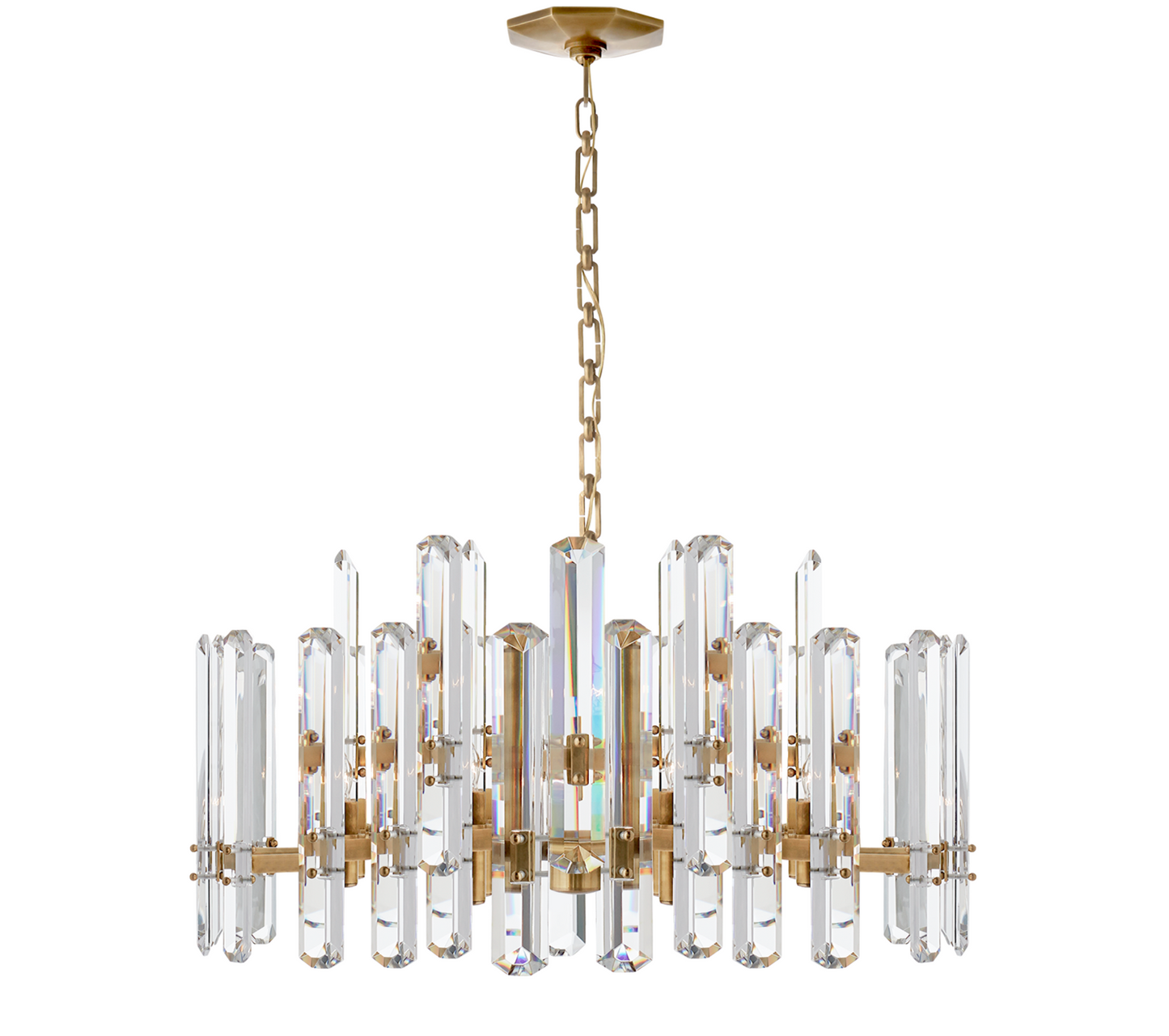 Aerin Large Bonnington Crystal Chandelier ARN5125 OPEN BOX