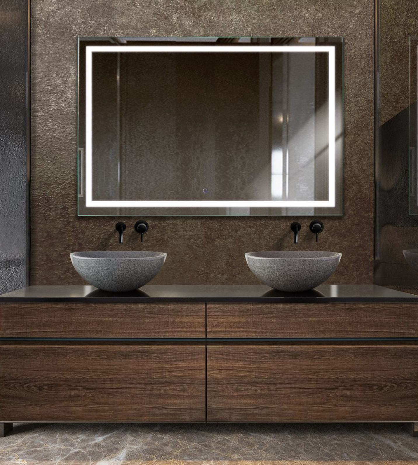 ICON 54 X 36 LED Rectangular Mirror with Defogger