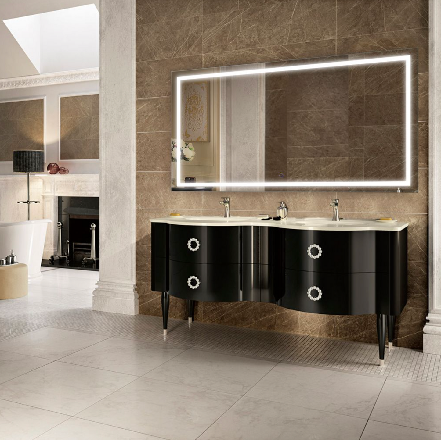 ICON 66 X 36 LED Rectangular Mirror with Defogger