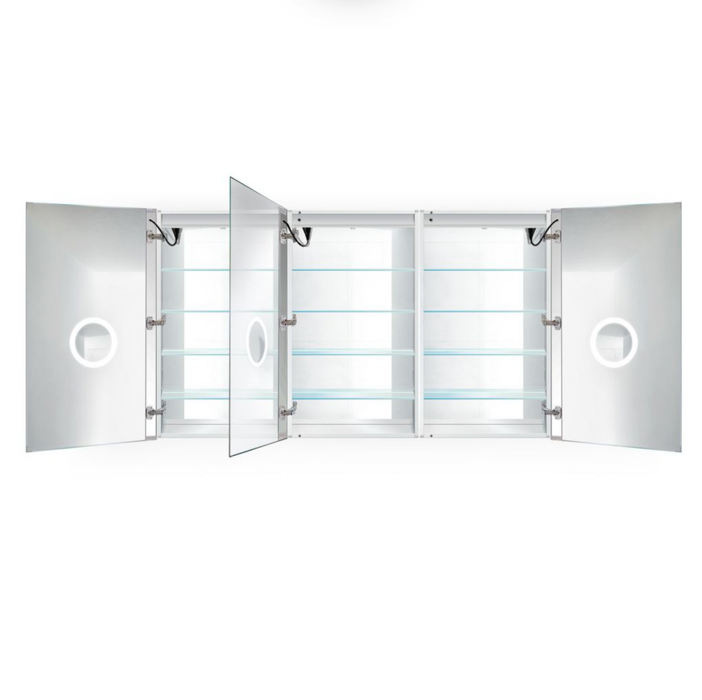 SVANGE 72 X 42 LED Lighted Mirror Medicine Cabinet, Defogger included, 3 Door Options