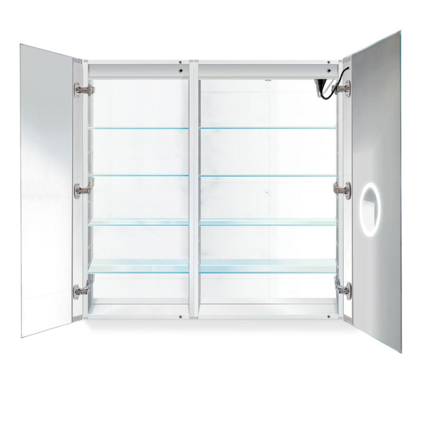 SVANGE 42 X 42 LED Two Door Lighted Mirror Medicine Cabinet, Defogger included