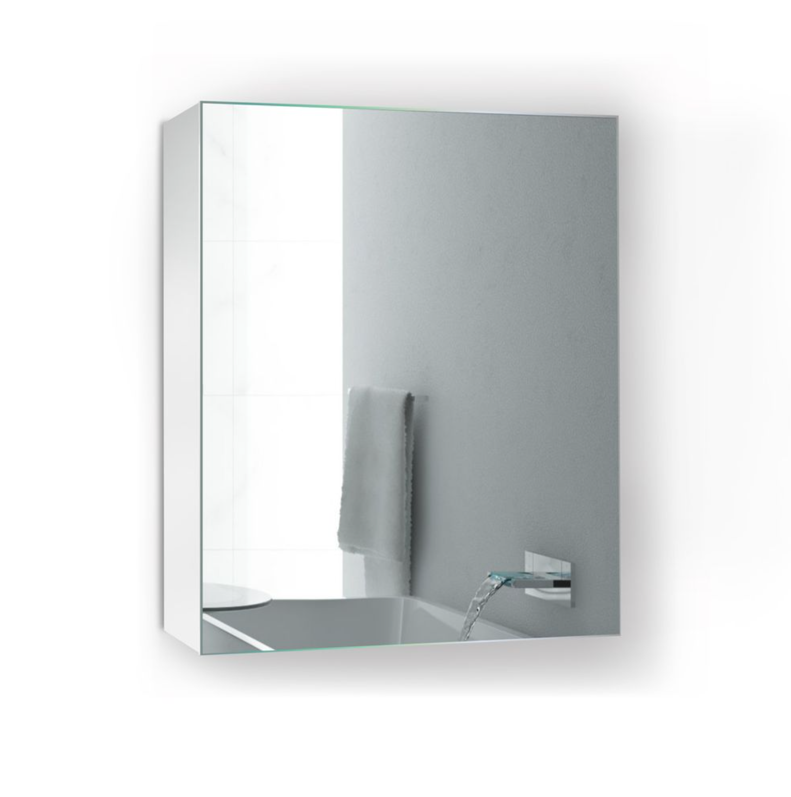 24x 30 Wall Mounted Bathroom Medicine Cabinet with Mirror, 3