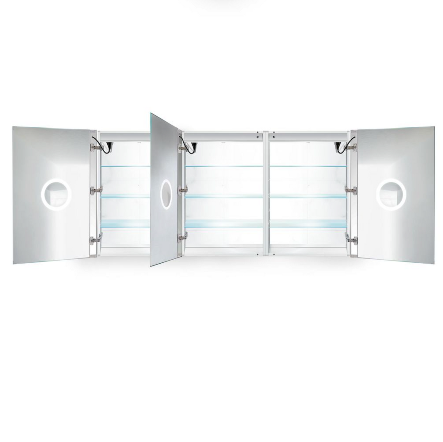 SVANGE 72 X 36 LED Lighted Mirror Medicine Cabinet, Defogger included, 3 Door Options