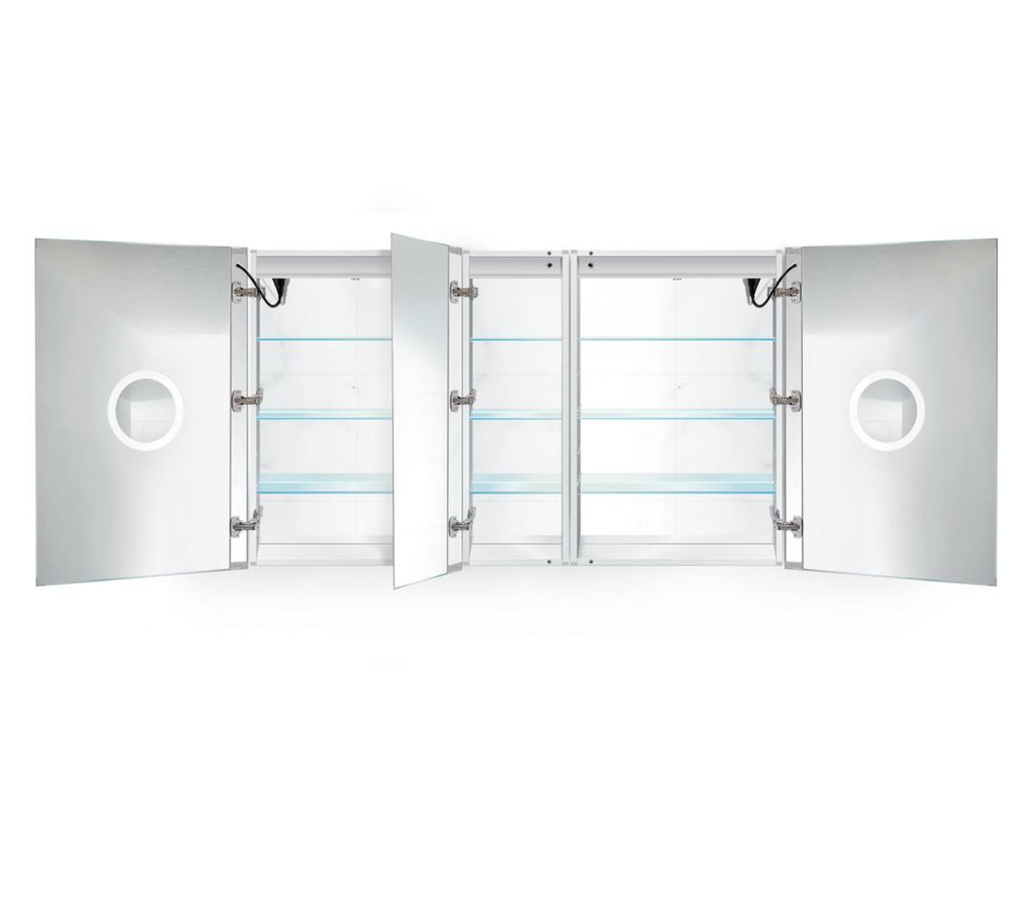 SVANGE 60 X 36 LED Lighted Mirror Medicine Cabinet, Defogger included, 3 Door Options