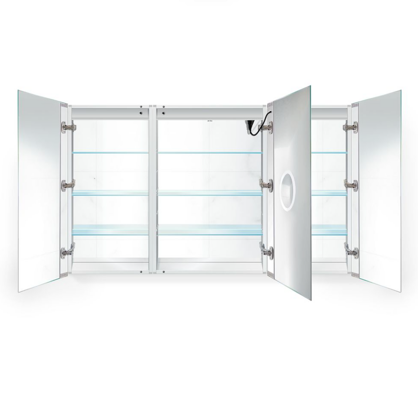 SVANGE 60 X 36 LED Lighted Mirror Medicine Cabinet, Defogger included, 3 Door Options