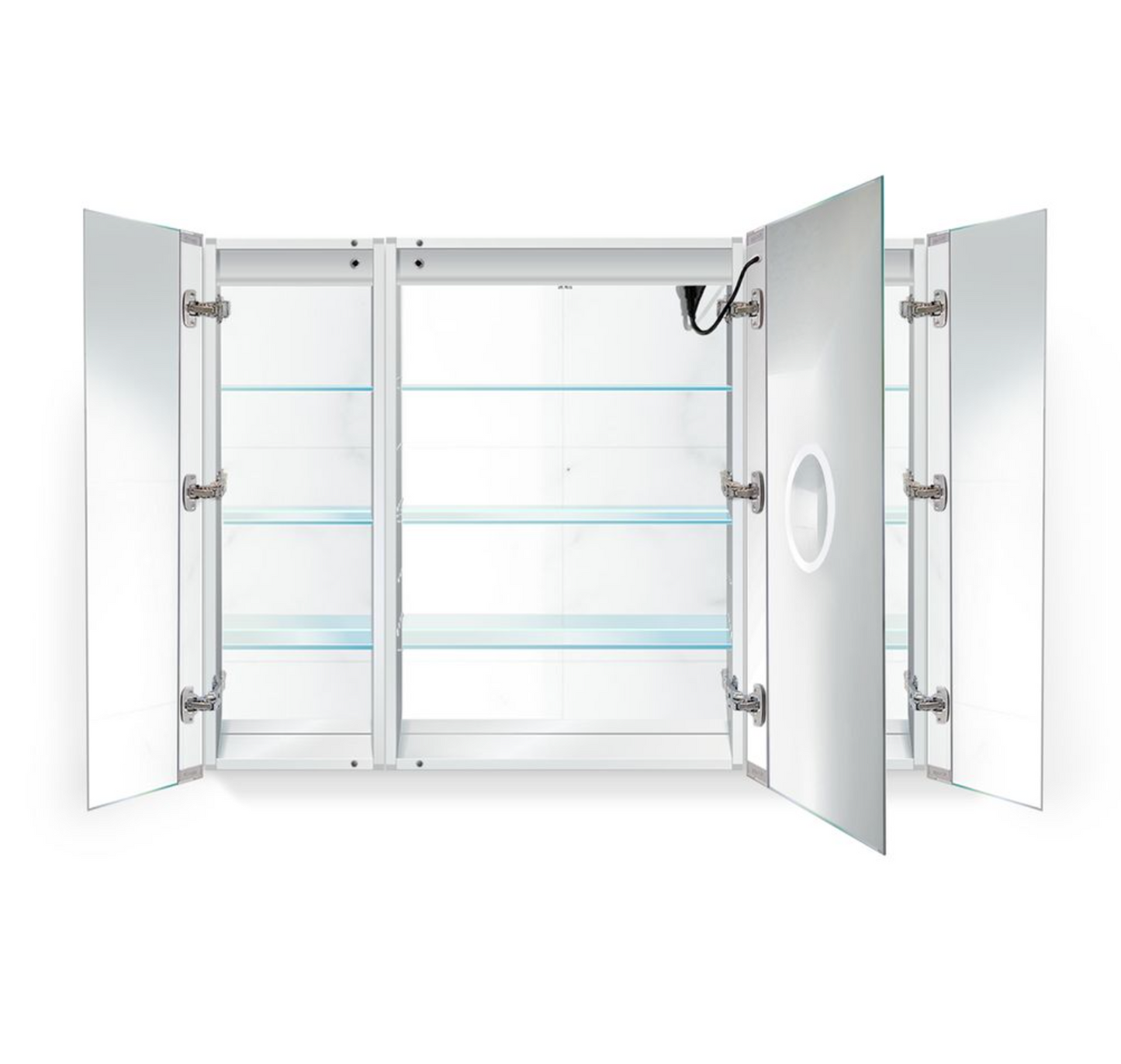 SVANGE 48 X 36 LED Lighted Mirror Medicine Cabinet, Defogger included, 2 & 3 Door Options