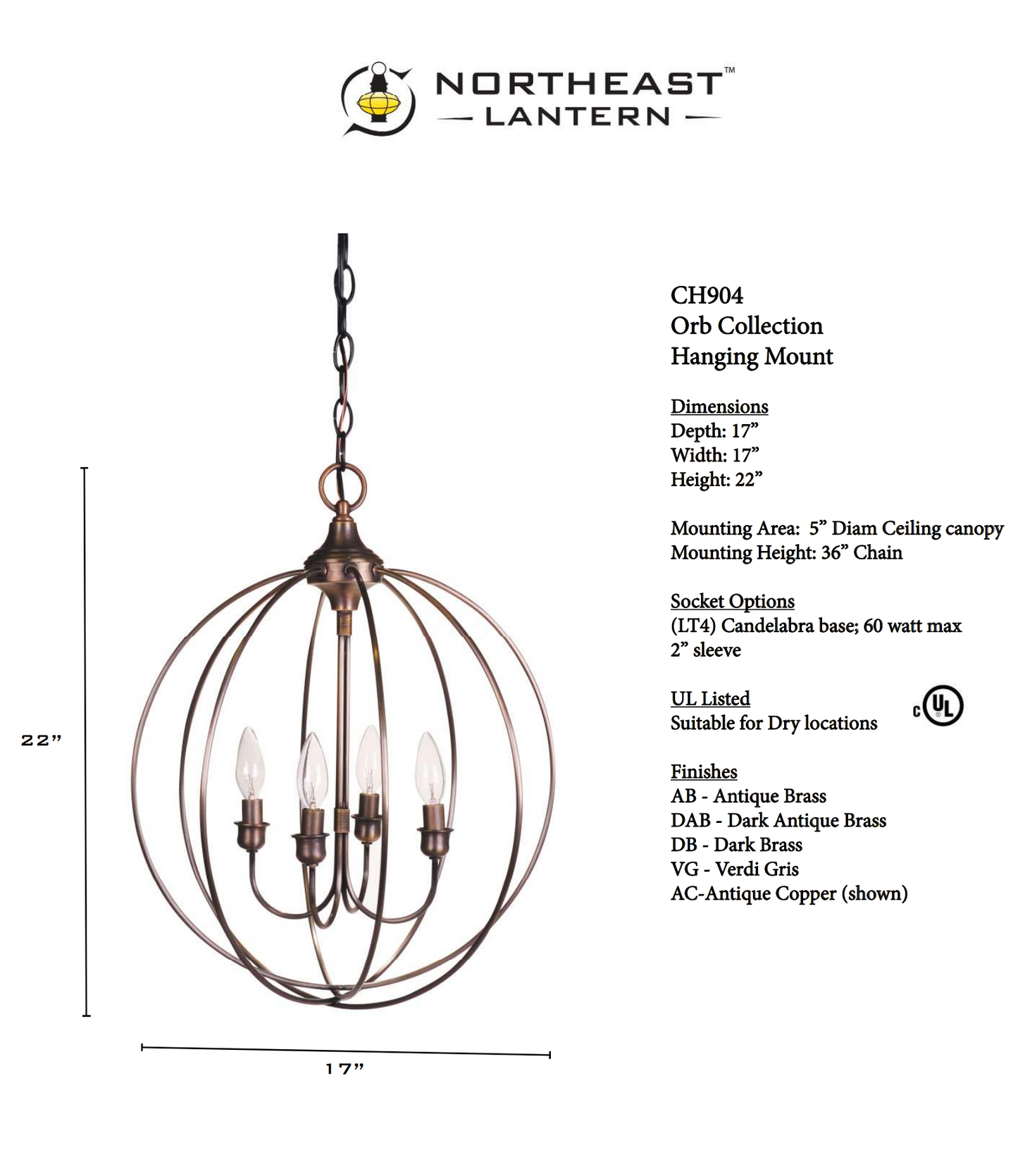 Orb Chandelier CH904
