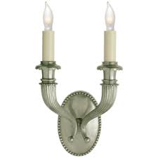 E.F. Chapman Fluted Horn Double Sconce CHD2466 OPEN BOX