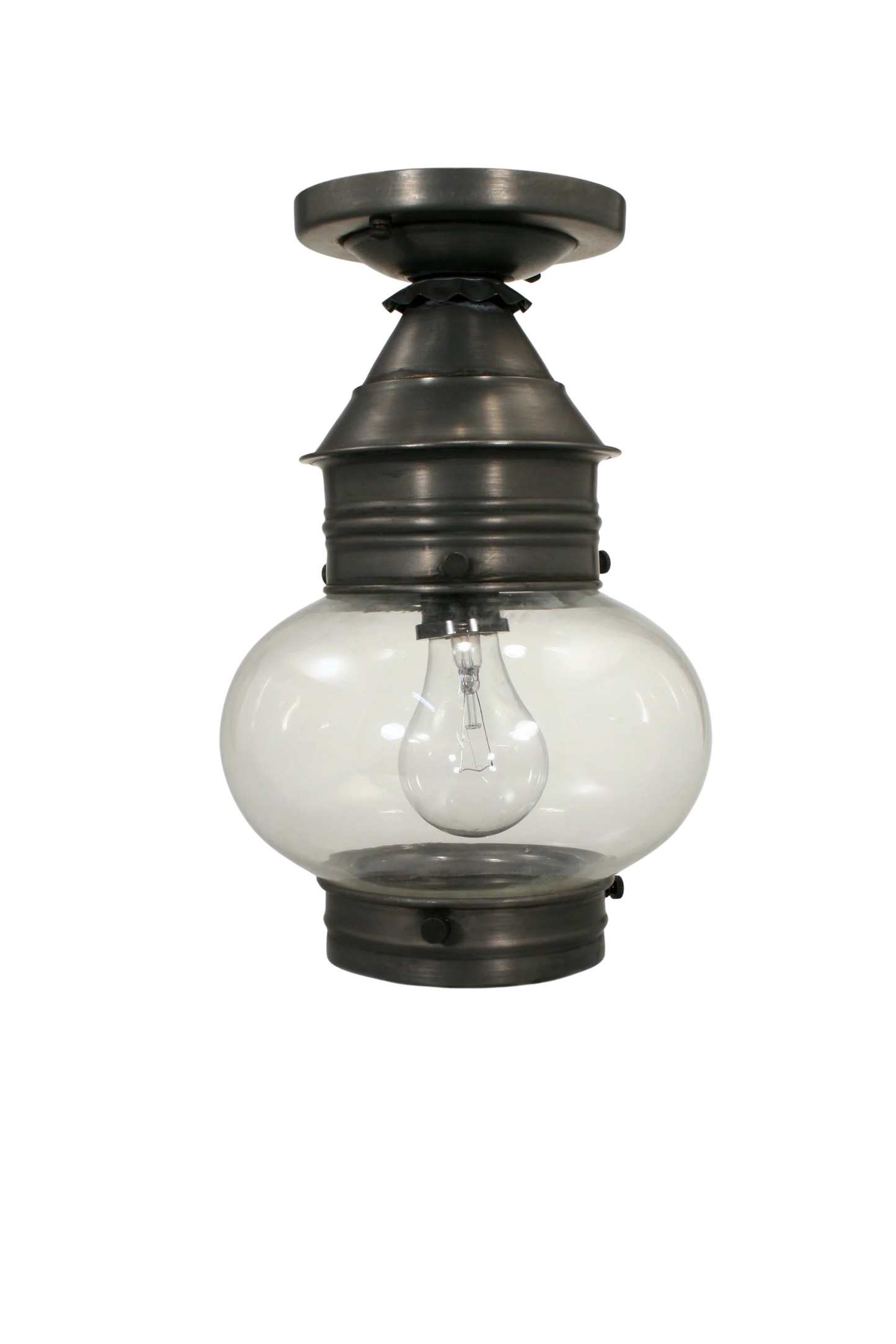 Cageless Onion Outdoor Flush Mount 2034