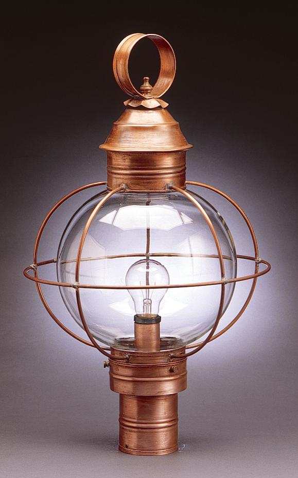 Caged Round Onion Outdoor Post Lantern 2843