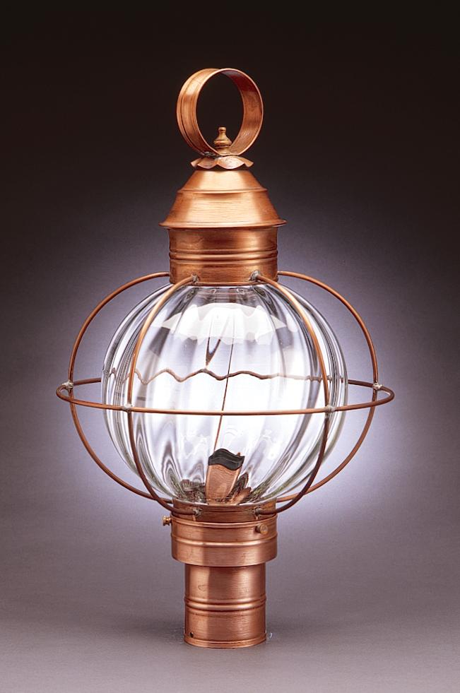 Caged Round Onion Outdoor Post Lantern 2843