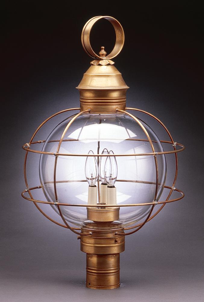 Caged Round Onion Outdoor Post Lantern 2853