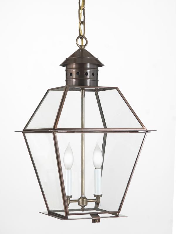 3402 Essex Small 10" W Hanging Outdoor Lantern with Glass Top