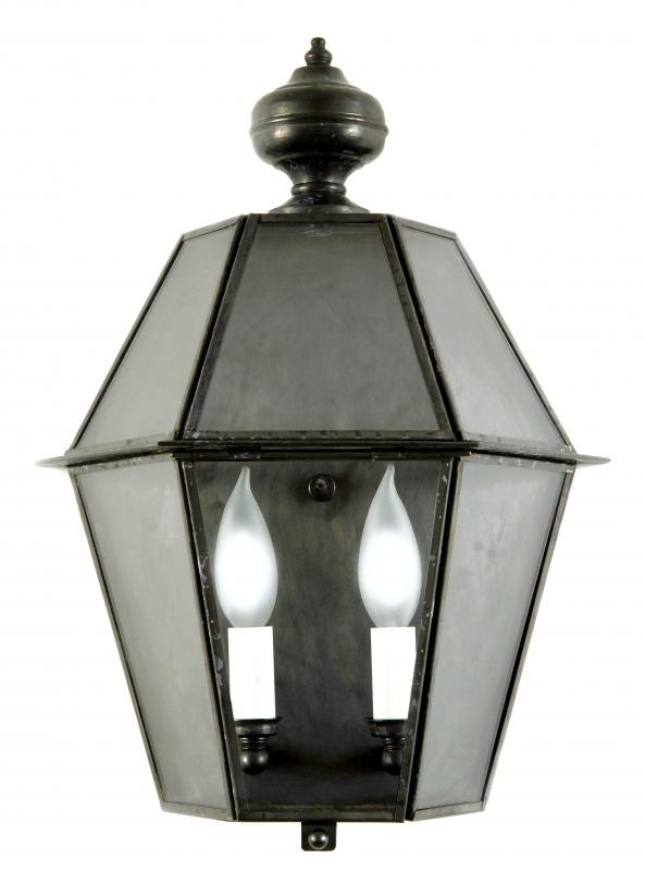 3761-H Medium 12.5"W Hexagon Outdoor Wall Lantern