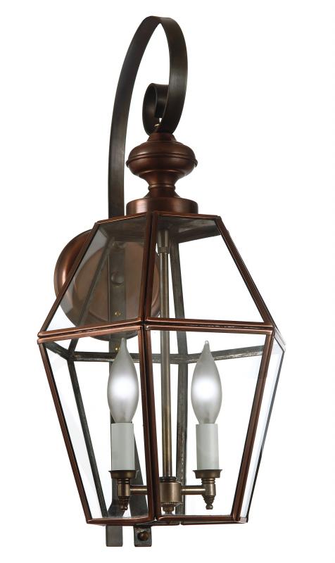 3761 Medium 10.5"W Hexagon Outdoor Wall Lantern