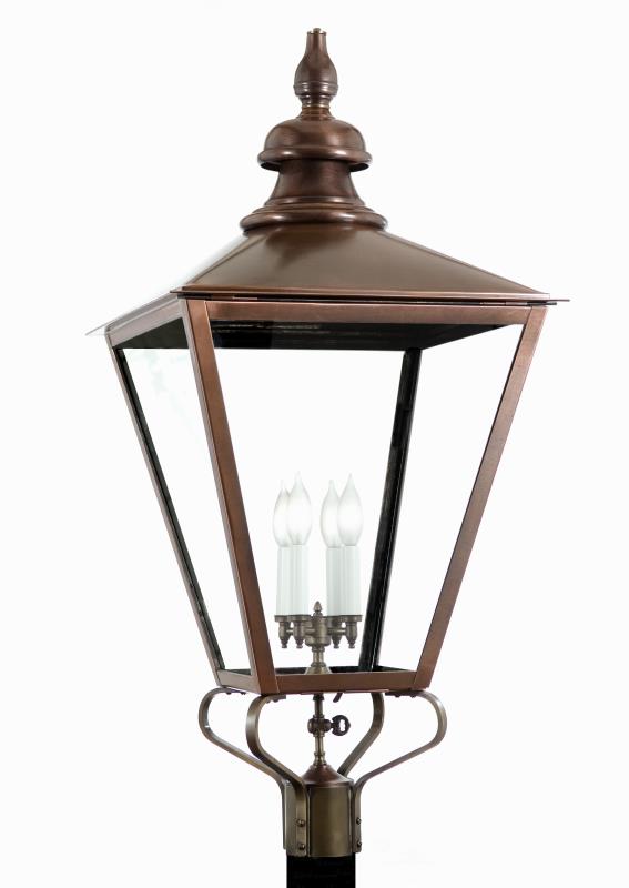 3920 Old English Small 11"W Outdoor Post/Pier Lantern