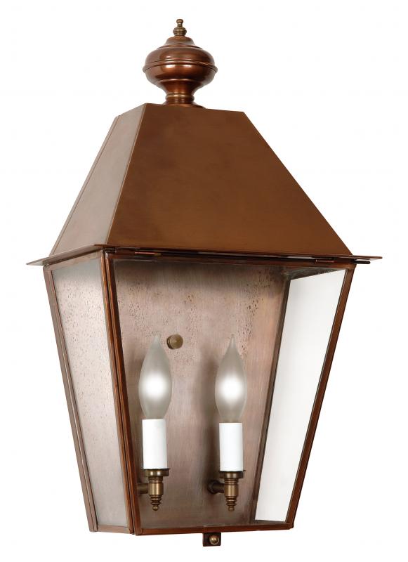 4071-H Essex Extra Large Outdoor Pocket Wall Lantern with Metal Top
