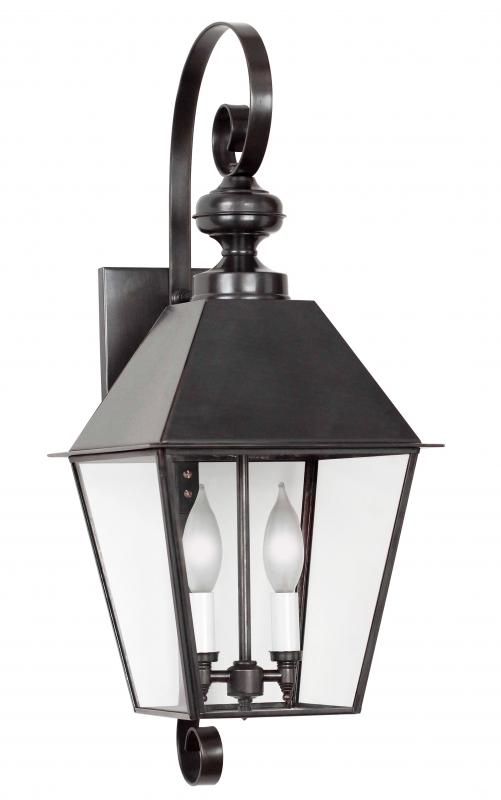 4051 Essex Medium 9.5"W Outdoor Wall Lantern with Metal Top