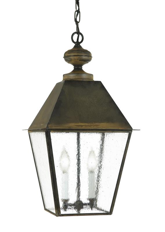 4052 Essex Medium 9.5"W Hanging Outdoor Lantern with Metal Top