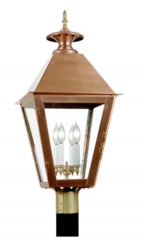 4320 Essex Small 11"W Outdoor Post/Pier Lantern with Metal Top