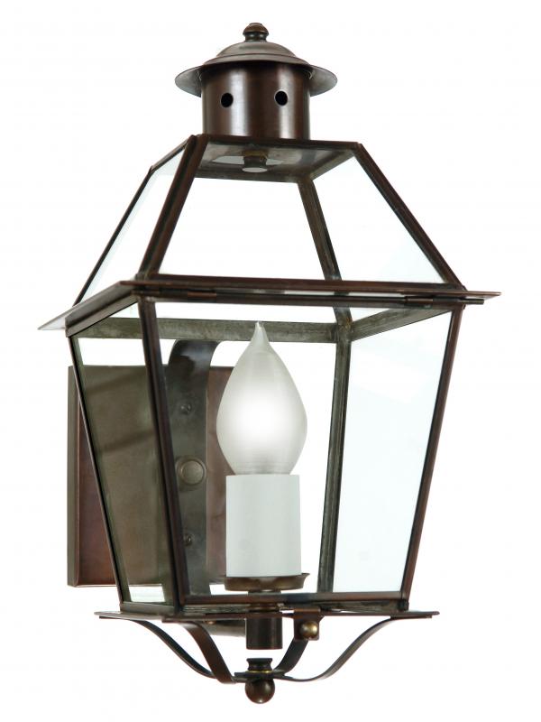 4411 Country Manor Medium 9.5"W Outdoor Wall Lantern with Glass Top