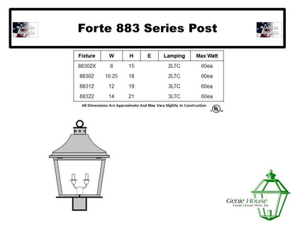 Forte Outdoor Post Lantern 88302