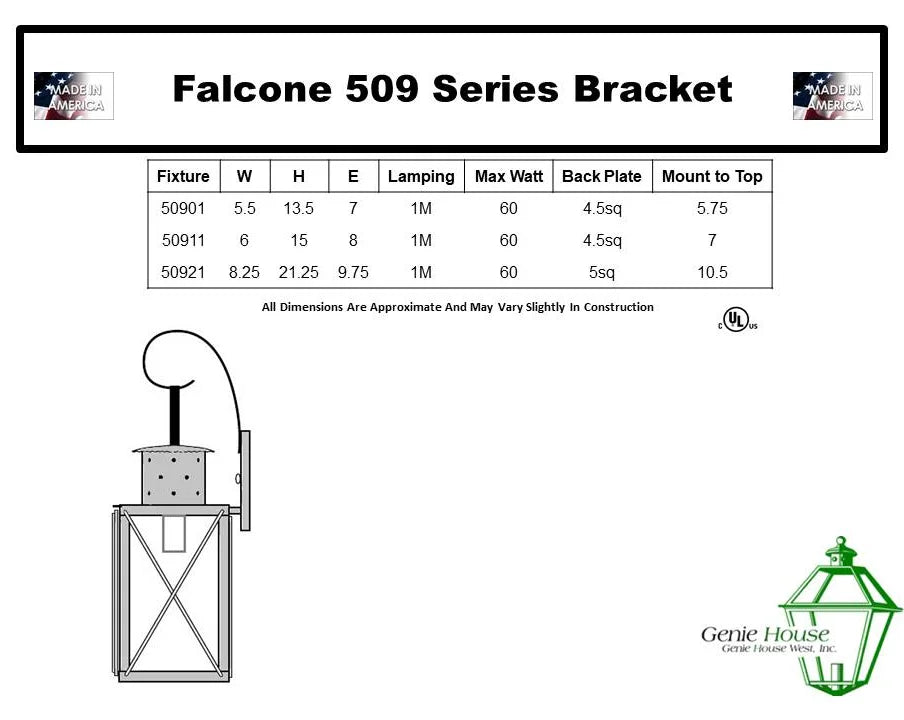 Falcone Outdoor Wall Lantern 50901