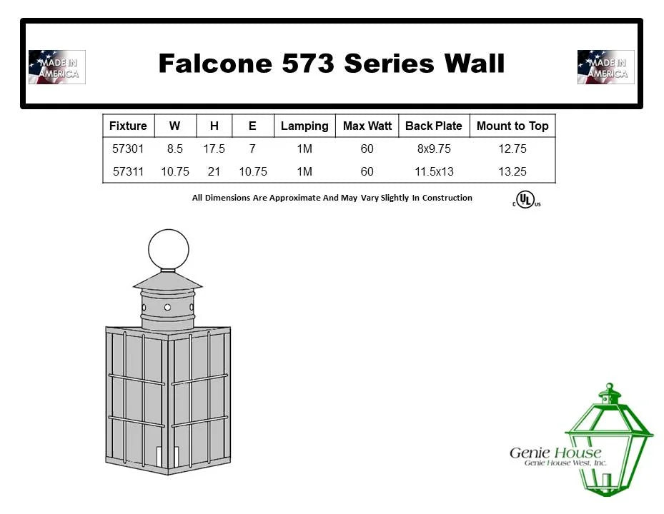 Falcone Outdoor Wall Lantern 57301