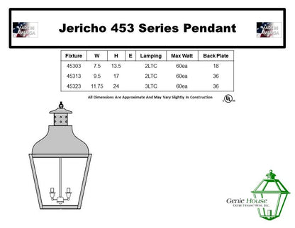 Jericho Outdoor Hanging Lantern 45303