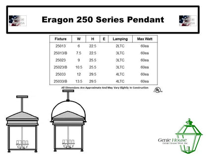 Eragon Outdoor Hanging Lantern 25013