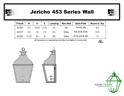 Jericho Outdoor Wall Lantern 4530P