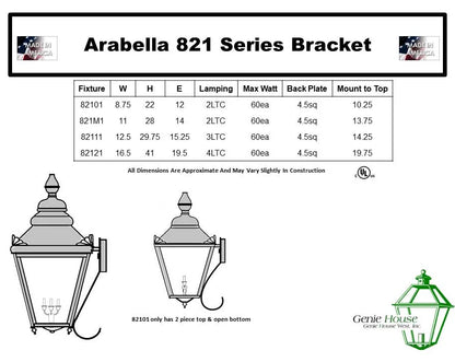 Arabella Outdoor Wall Lantern 82121