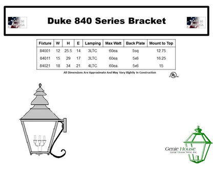 Duke Outdoor Wall Lantern 84011
