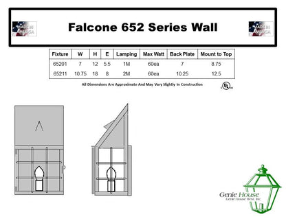 Falcone Outdoor Wall Lantern 65201