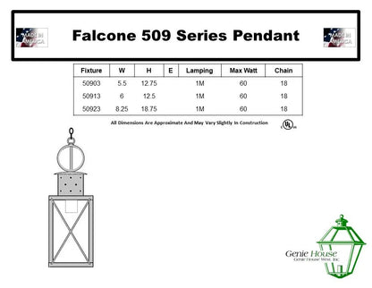 Falcone Outdoor Hanging Lantern 50923