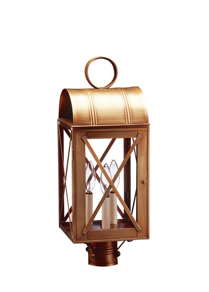 Adams Culvert Top X Bars Outdoor Post Lantern 6053
