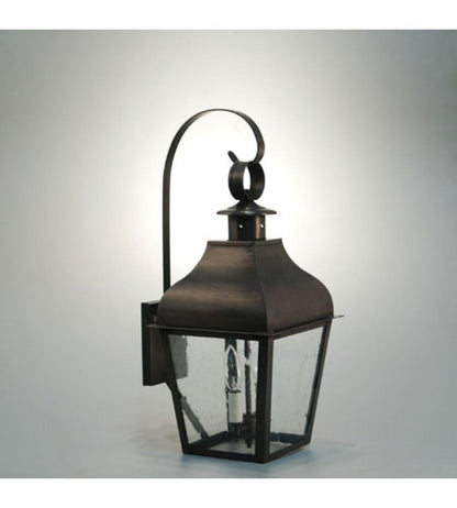 Stanfield Curved Top With Top Scroll Outdoor Wall Lantern 7637