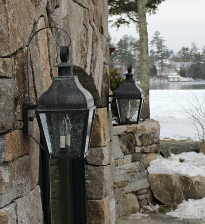 Stanfield Curved Top With Top Scroll Outdoor Wall Lantern 7637